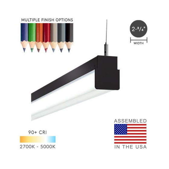 2.75-Inch Wrapped Linear Block LED Ceiling Light