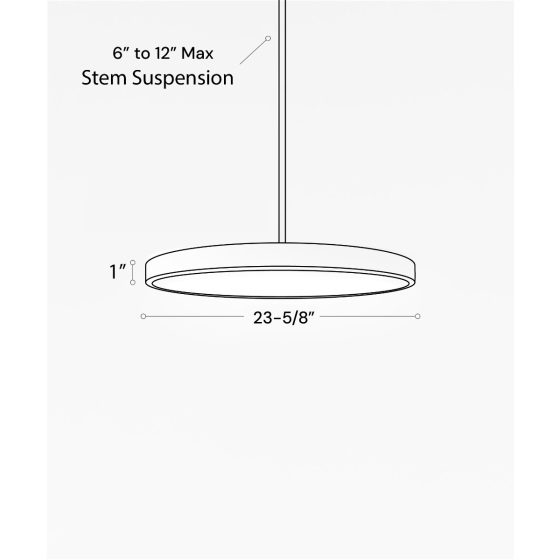 12182-7 LED disk light shown in a black finish and with a 7-inch diameter flush lens.