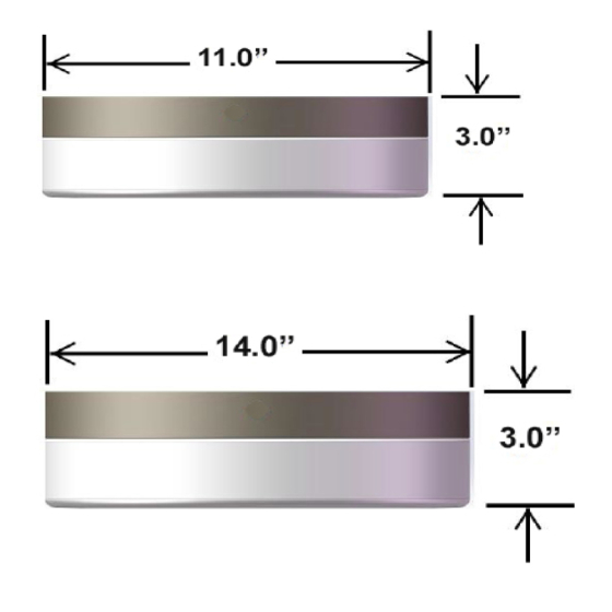 Alcon Lighting 12208 Round Drum Cloud LED Light Fixture