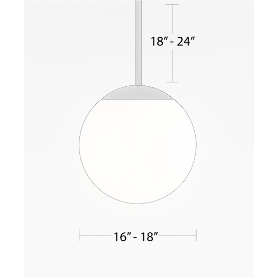 LED Globe Pendant Light