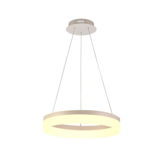 1-Tier Round Chandelier LED Ring Pendant Down Light