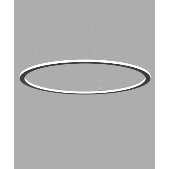 1-Tier Architectural Pendant Inner/Outer LED Ring Chandelier