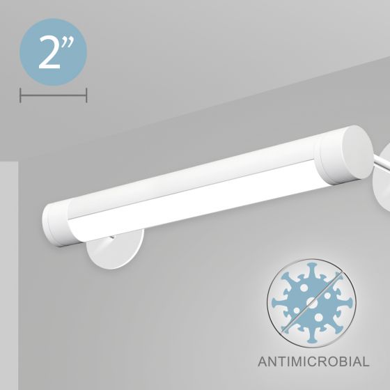 Alcon 12501-R2-W Adjustable Antimicrobial LED Wall Tube Light