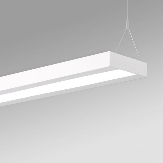 Alcon 12502-P Antimicrobial LED Linear Architectural Ceiling Pendant Light