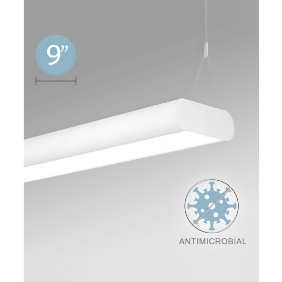 Alcon 12503-P Antimicrobial LED Linear Capsule Pendant Light