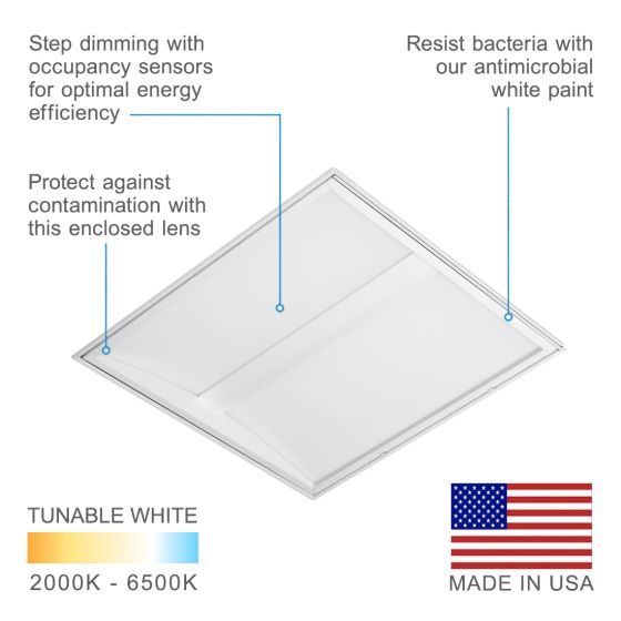 Alcon 12504 Architectural Contemporary Design LED Troffer Light