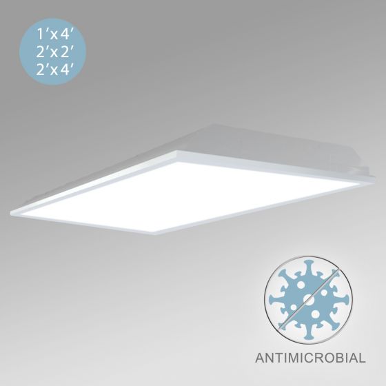 Alcon 12507 Antimicrobial Low-Profile Acrylic Lens LED Troffer Light