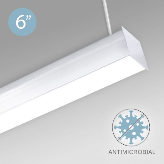 Alcon 12511-P Antimicrobial Pendant-Mounted Linear LED Cube Light