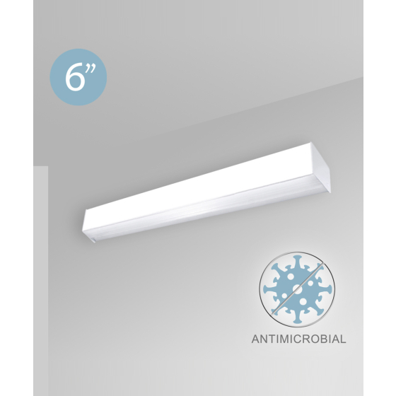 Alcon 12511-W Antimicrobial Wall-Mounted Linear LED Cube Light