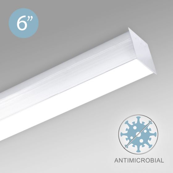 Alcon 12511-S Antimicrobial Ceiling Surface-Mounted Linear LED Cube Light