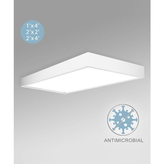 Alcon 12515-S Panel Surface-Mounted Antimicrobial LED Ceiling Light