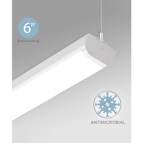 Alcon 12517-P Linear Antimicrobial LED Pendant Light