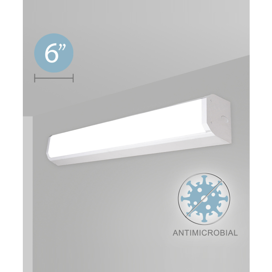 Alcon 12517-W Linear Antimicrobial LED Wall Light