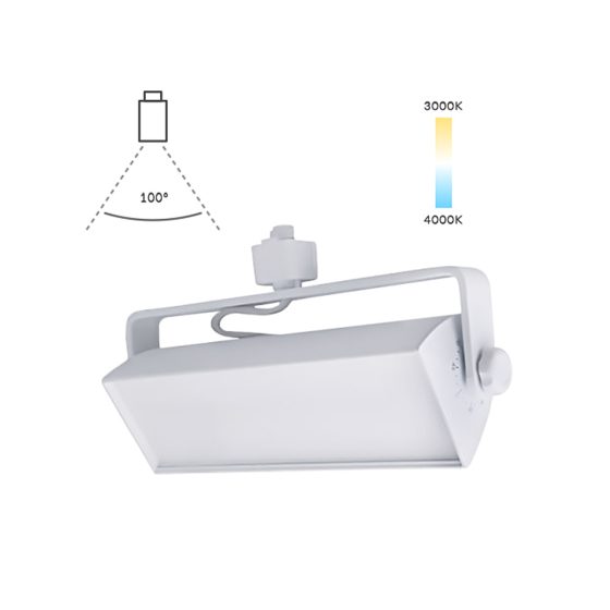 Alcon 13125 Adjustable Swivel Wall Wash Track LED Tracklight