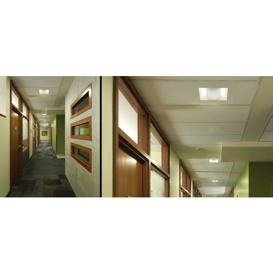 Alcon 7013 Center Basket Fluorescent Troffer Light Fixture