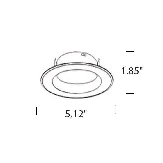 Alcon Escala 14008-4 4-Inch Round LED Recessed Can Light