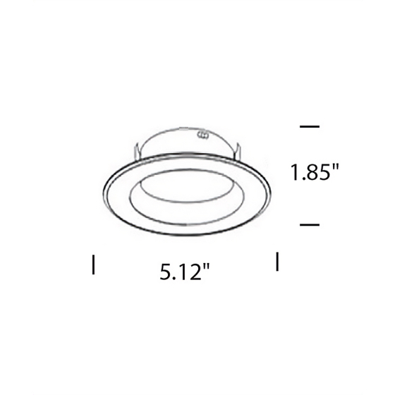 Alcon Escala 14008-4 4-Inch Round LED Recessed Can Light