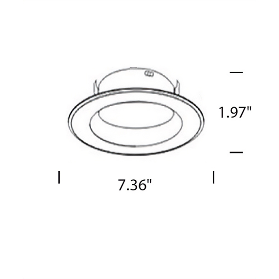 Alcon Escala 14008-6 6-Inch Round LED Recessed Can Light