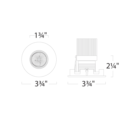 Alcon 14013-P Illusione 4-Inch LED Pinhole Recessed Light