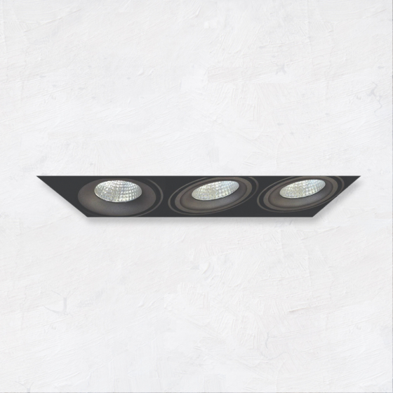 Alcon 14026-3 Oculare 3-Head Trimless Adjustable LED Recessed Light