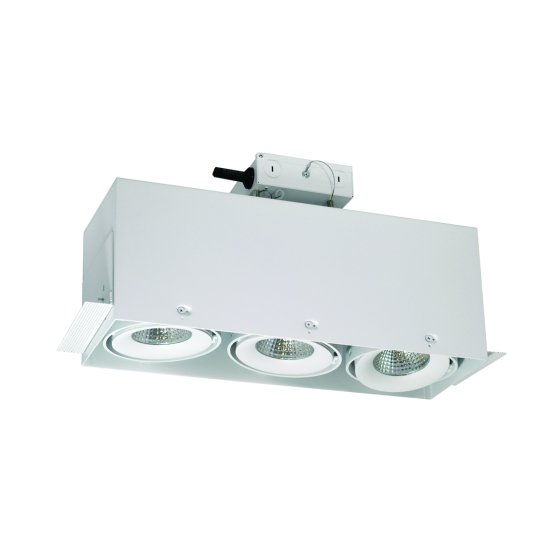 Alcon 14026-3 Oculare 3-Head Trimless Adjustable LED Recessed Light