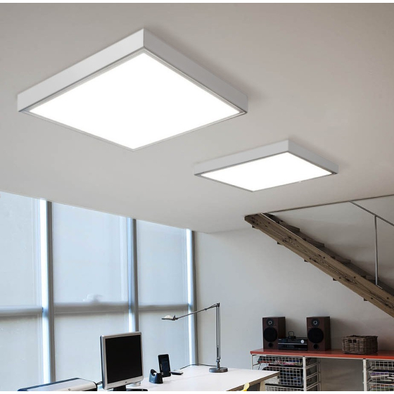 Alcon Lighting 14028 Edge Lit Architectural LED Flat Panel Recessed High Efficiency Direct Light Troffer (Wattage & Color Temperature Selectable)