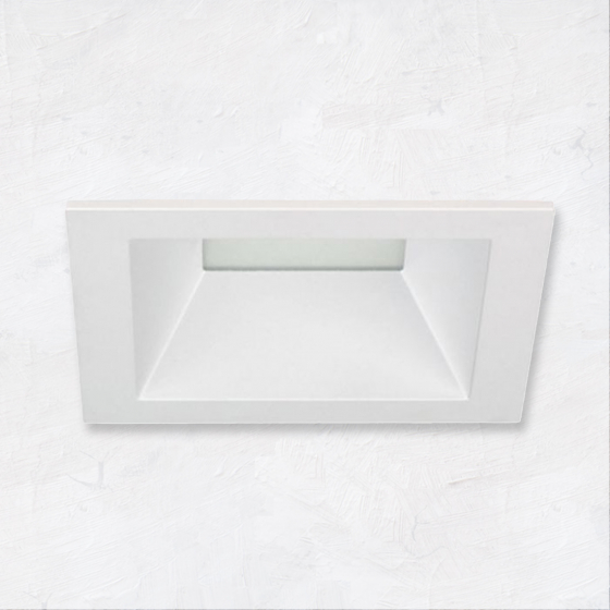 Alcon 14031-1 3-Inch Square Architectural LED Downlight Lensed Recessed Light