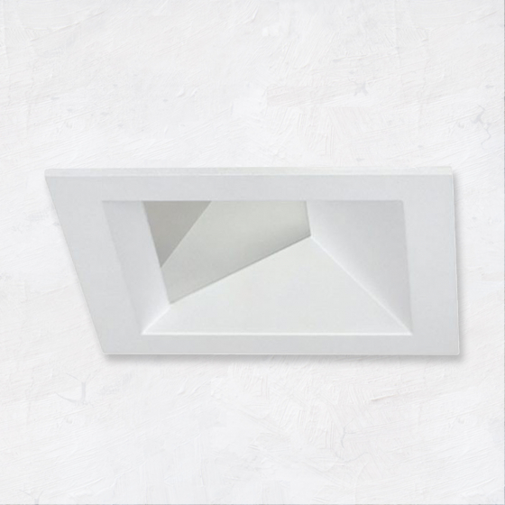 Alcon 14031-3 3-Inch Square Architectural LED Wall Wash Lensed Recessed Light