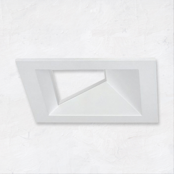 Alcon 14031-4 3-Inch Square Architectural LED Wall Wash Open Reflector Recessed Light