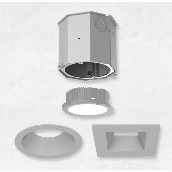 Alcon 14105-4-DIR 4-Inch Recessed LED Concrete Ceiling Light