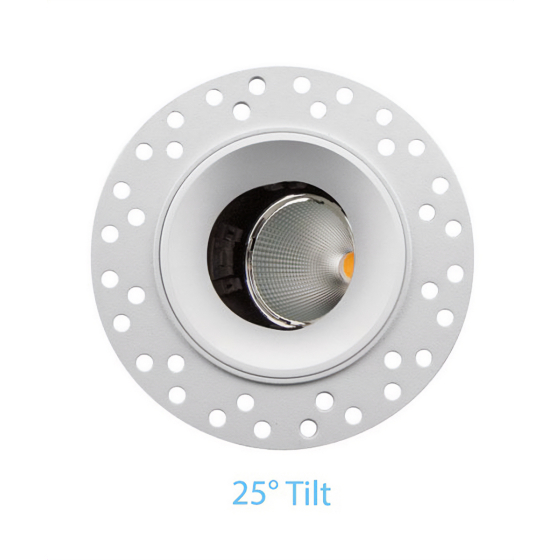 Alcon 14121-ADJ25 2.5-Inch 25-Degree Tilt Adjustable LED Trimless Recessed Light