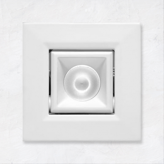 Alcon 14142-S-ADJ Recessed Multiples 1-Inch Miniature LED Adjustable Square Outdoor Light