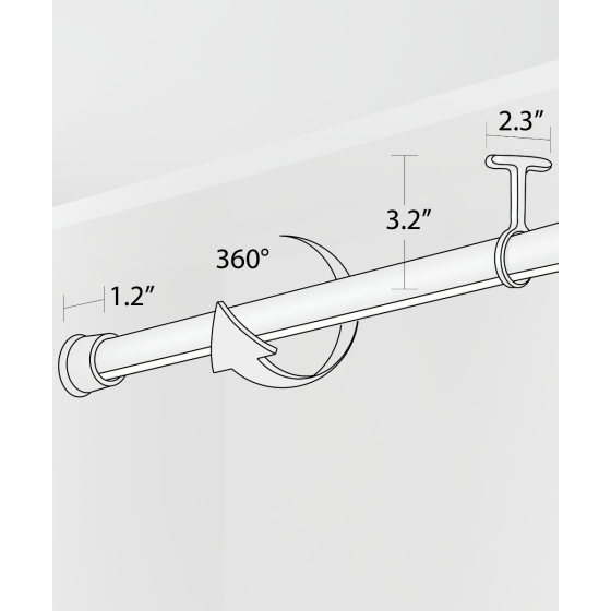 Alcon 14205, surface mount linear wall light shown in a white finish and with a flush trimless lens.