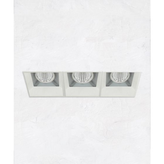 Alcon 14310-3 Oculare LED Architectural 3-Head Multiple Recessed Lighting System Fixture 