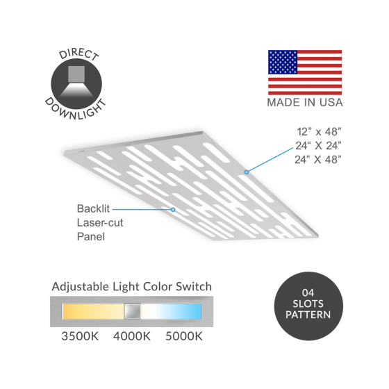 Alcon 14315-04 Slots Architectural Recessed LED Flat Panel
