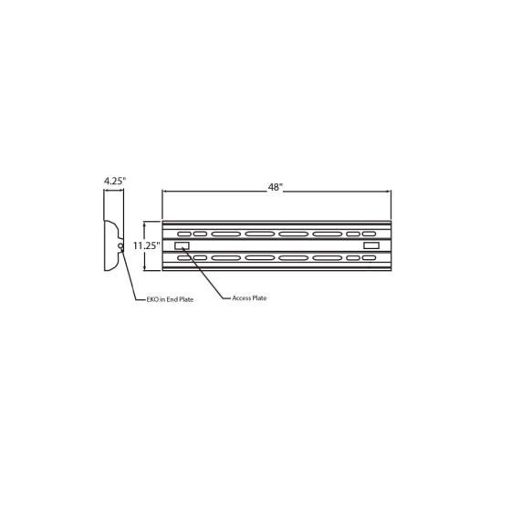 Industrial Linear High Bay LED Louver Light