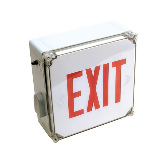 Alcon 16118 Wet Location Silicone Gasket LED Exit Sign