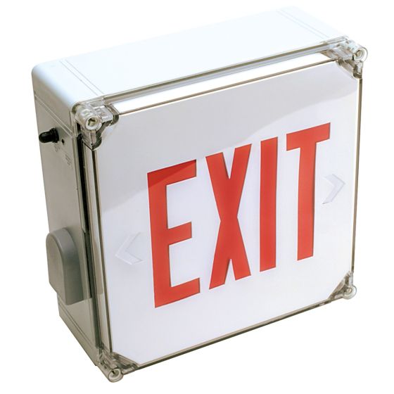 Alcon 16118 Wet Location Silicone Gasket LED Exit Sign