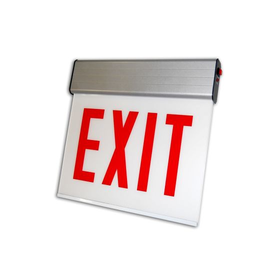 Alcon 16125-E Chicago Approved Edgelit Aluminum LED Exit Sign