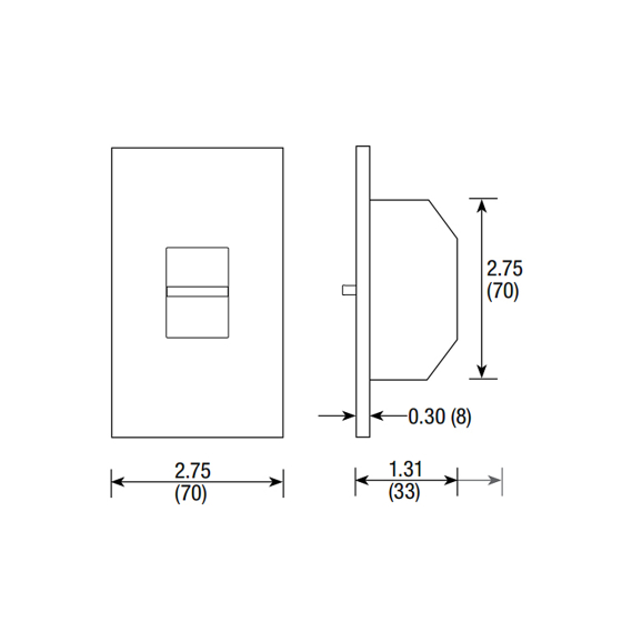 Lutron Nova T NTSTV-DV-WH 0-10V Slide-to-Off Dimmer Switch Single-Pole 120-277V White (8A Max)
