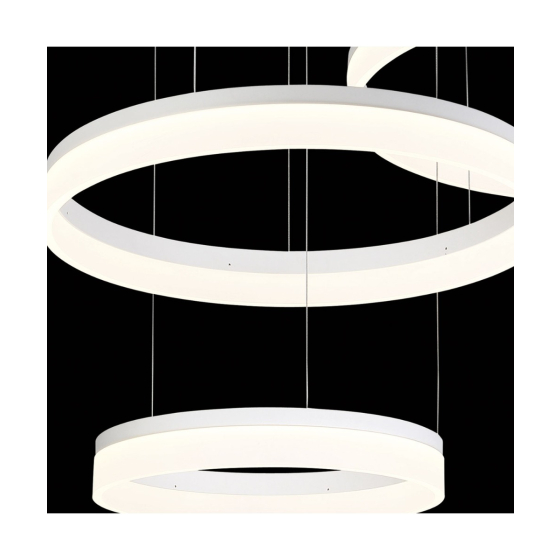 3-Tier Architectural Ring Suspension Chandelier