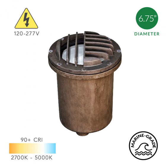Alcon 9043 7-Inch In-Ground LED Well Light