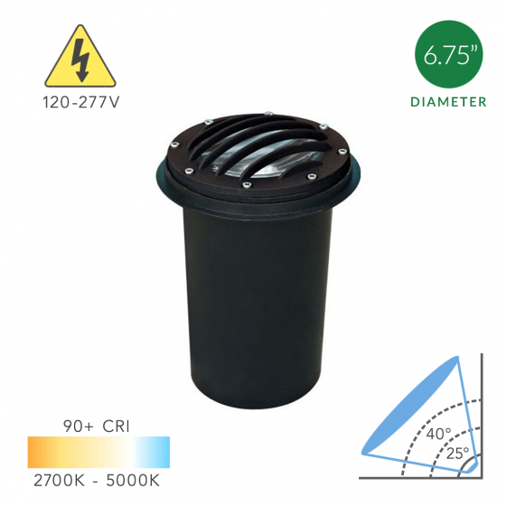 Alcon 9045 7-Inch In-Ground LED Well Light