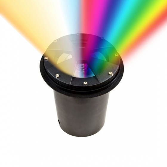 Alcon 9098-RGBW 8-Inch In-Ground RGB LED Well Light