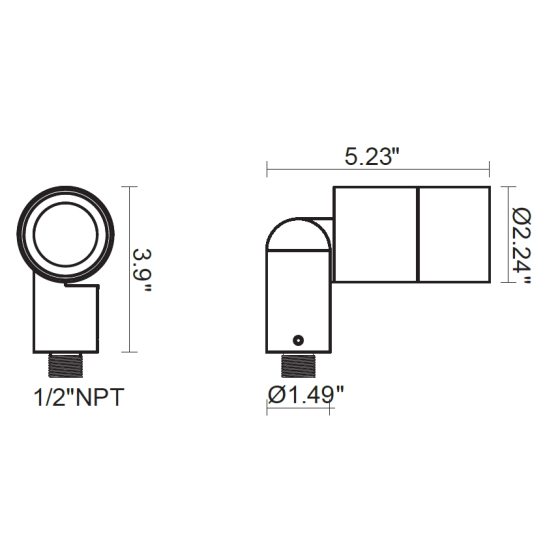 Alcon Lighting 9165 Directional Adjustable LED Architectural-Grade Outdoor Landscape Spotlight, Tree Uplighting, 120V, 360º rotate, 180º tilt