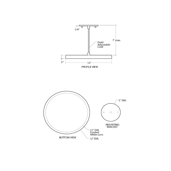 12-Inch LED Disk Light