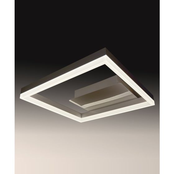Architectural Surface-Mounted 1-Tier Square LED Ceiling Light