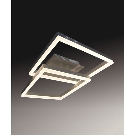 Alcon 12278-2 Squared Architectural Adjustable Light Color LED 2-Tier Surface Mount Light