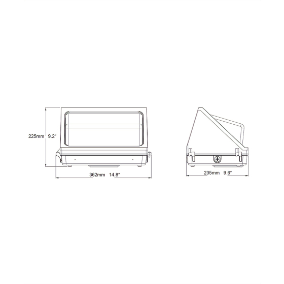 Alcon 11146 Architectural LED Wall Pack with Color Temperature Tuning