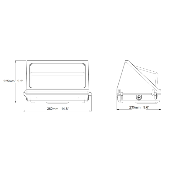 Alcon 11146 Architectural LED Wall Pack with Color Temperature Tuning